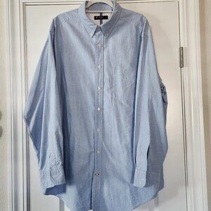 Men's Cremieux long sleeve blue shirt size 2XT. ITEM 1124252MT